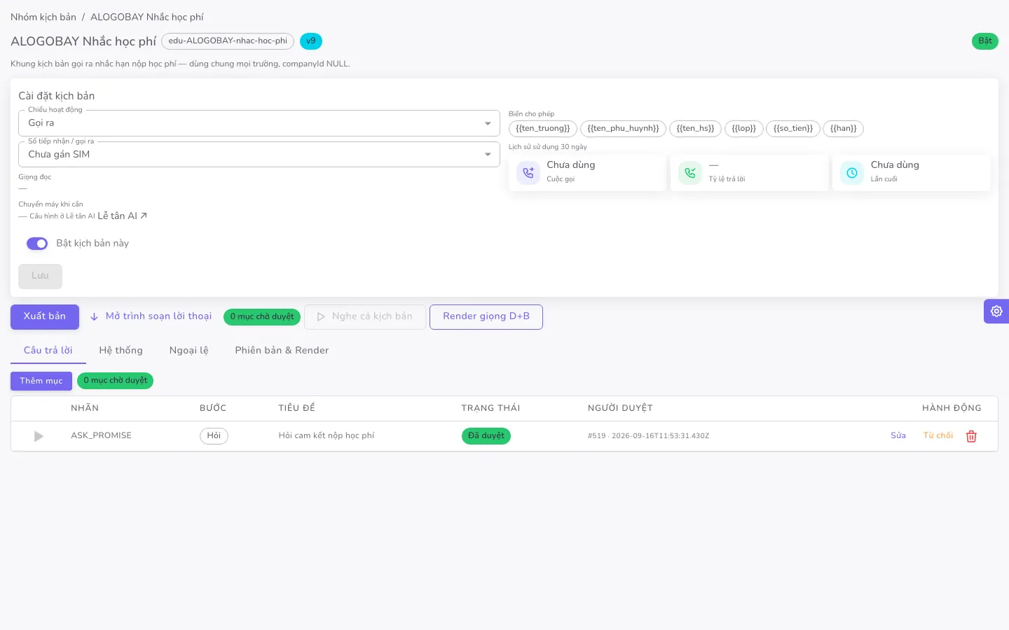 Ảnh chụp màn hình CRM + Tổng đài trường học — 5